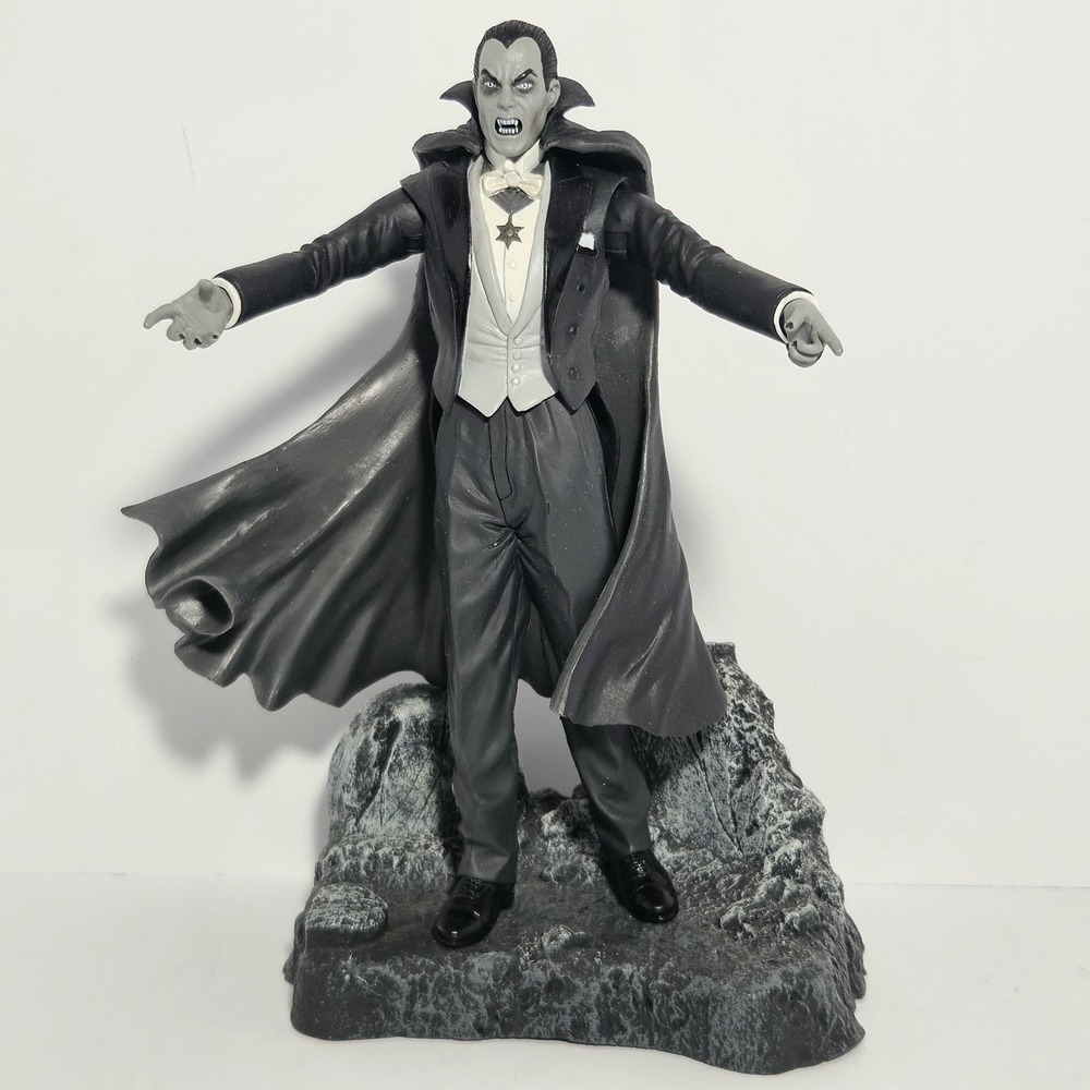 Universal Monsters Dracula Action Figure Black & White 8 Inch